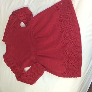 Cat & Jack sparkly red sweater dress size 2T